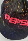 Vintage 80s-90s Neon Crackle Pepsi Cola Snapback Beach Summer Cap Hat 