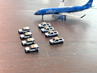 1 400 Model Airport Accessories - 8 Piece Airport Operations Vehicles Set