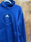 Adidas Team Issue Badge Of Sport Mens Size Large Athletic Pullover Shirt Blue
