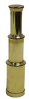 6 Solid Brass Handheld Telescope - Nautical Pirate Spy Glass With Wood Box Rusti