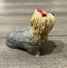 1988 Castagna Italy Yorkie Dog Yorkshire Terrier Figure With Red Bow Vintage
