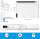 A4 Portable Drawing Board  Multi-function Metric Drafting Table