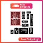 Konsait 123pcs Large Temporary Tattoos Stencils  20 Sheets Man Glitter Tattoo Ki