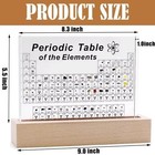 Acrylic Periodic Table W elements Safe Mendeleev Figurine Display Science Decor