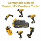 2pack 12v 3 0ah 12 Volt Xr Max Lithium Battery For Dewalt Dcb127-2 Dcb120 Dcb121