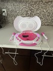 Hello Kitty Pink Cd Player Karaoke System With Built In Speakers   2 Microphones