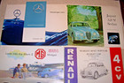 Vintage Mixed Lot Of European Auto Sales Brochures flyers Lot Of 7