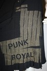 Punk Royal Black Skirt Gold Trim Pleats S Denmarl Streetware Goth Funky
