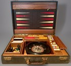 Vintage Multi-game Compendium - Bakelite catalin  Wood Staunton Chess  Roulette