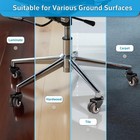 2 Inch Office Chair Wheels  set Of 5   Heavy Duty Grey Rubber Chair Casters Repl