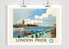 London England Uk Travel Vintage Travel Poster