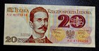 1982 Poland 20 Zlotych Banknote Crisp Uncirculated Unc Colorful World Currency