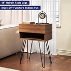 Hairpin Legs 18 Inch Metal Table Legs Set Of 4  Heavy Duty Black Furniture Be   
