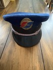 Vintage Greyhound Bus Driver Hat With Embossed Medal Badge