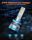 Fahren 2psc H11 H8 H9 Led Headlight 240w 360000lm Hi low fog Beam 6500k Bulb Kit