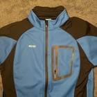 Arsuxeo Mens Cycling Jacket Blue Black Reflective Full Zip Bike Jersey Large