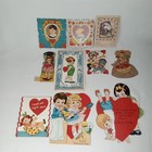Vintage Valentine s Day Cards Lot Of 10 Children 1950s Mcm Holiday Ephemera