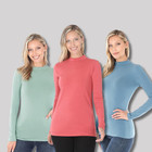 Women s Mock Neck Cotton Long Sleeve Top Soft Stretch Layering Fitted Shirt S-xl