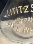 Lititz Springs Straight Rye Whiskey Backbar Bottle Lititz Pa Cracked Read Desc