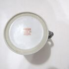 Vintage Chinese Tea Cup Mug Black Floral Gold Jingdezheng