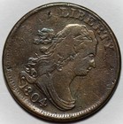 1804 Draped Bust Half Cent - Crosslet 4 stems - Us 1 2c Copper Coin