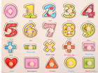 Wooden Puzzle Toy Early Educational Toy Baby Hand Grasp Alphabet Digits For Kids
