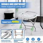 Adjustable Folding Shower Chair Seat  Stainless Steel Shower Chair Inside Showe