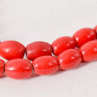 Old Bohemian Red Trade Beads Czech 32 Inch
