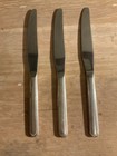 Set Of Three Silver Handled Dinner butter Knives High Quality 