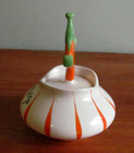 Holt  Howard Pixieware Ketchup Jar W  Spoon Lid  Vintage 1958
