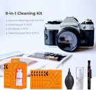 K f Concept 9-in-1 Camera Lens Cleaning Kit For Dslr Camera Lens Filter Cell
