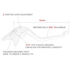 Nicecnc 164mm Length Clutch Brake Lever For Yamaha Raptor 700 Yfm700r 2008-2026
