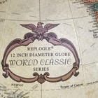 Vintage Replogle Raised Relief World Classic Series 12  Diameter Globe  17  Tall