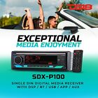 Ds18 Sdx-p100 Single Din Radio Headunit Bluetooth Dsp Car Stereo Usb aux am fm