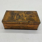 The Diamond Match Company Tin Litho Box-americana Read Antique W Striker
