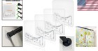 4-pack Adhesive Shower Curtain Rod Holders  2 15 In  Wall-safe And Easy Install