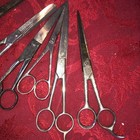 Lot Of 7 Vintage Barber Scissors To Retore Germany France Larkin Peter J Michels
