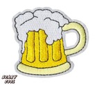 New Beer Mug Cheers Biker Embroidered Iron On Patch