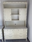  Henry Link Bali Hai Faux Bamboo Chest Highboy W  Hutch   Shelf hutch W  Chair 