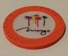 The Mirage Hotel Casino Las Vegas Roulette Chip Quality Vintage Orange White