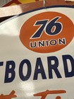 76 Union Outboard Finest Pre-mix Porcelain Enamel Sign 30   x30   