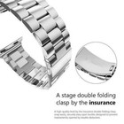Stainless Steel Metal Iwatch Band For Apple Watch Series 10 9 8 7 6 5 4 3 2 1