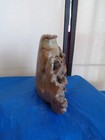 Antique Chinese Carved Soapstone Vase Sculpture