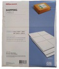 Office Depot Shipping Labels 3 1 3in X 4in Inkjet Laser White Pack Of 150 Av8164