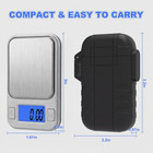 0 01g Accuracy Mini Digital Pocket Gram Scale  Diyife 200g Milligram Silver
