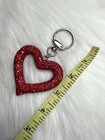 Heart Bag Charm Keychain Bling Rhinestones Purse Charm Keyring Valentine Gift