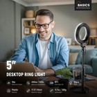 Neewer Basics 5  13cm Desk Ring Light With Stand  Phone Holder Base  10w Led Sel