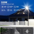 320w Led Parking Lot Shoebox Light Dusk To Dawn Commercial Outdoor Street Lights