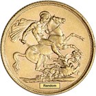 Great Britain Gold Sovereign   2354 Oz  - Victoria Young - Avg Circ Random Date
