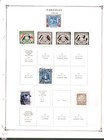 Collection   Paraguay Part A Scott Album Page  1941 1987  Cat  99 Mint   Used